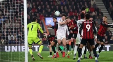 مانشستر يونايتد يكتفي بنقطة وحيدة أمام بورنموث في الدوري الإنجليزي الممتاز